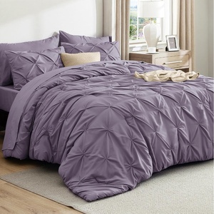Bedsure Twin XL Comforter Set Pink – Dorm Room Essentials for Girls, Extra Long Twin XL Bedding Set with Sheets, All Season Down Alternative Comforter with Sheets, Pillowcase & Sham(15 – Grayish Purple)