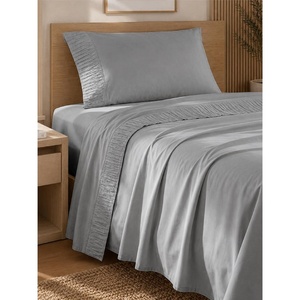 Bedsure Twin XL Sheets Dorm Bedding – 3 Pieces Soft Extra Long Twin Sheets | Breathable, Cooling, Oeko Tex, Deep Pocket, Easy Care, Resistant, Sturdiness, Lightweight, College Dorm Bedding for Students(19 – Grey)