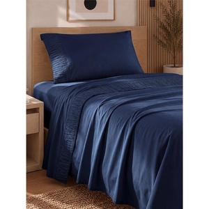 Bedsure Twin XL Sheets Dorm Bedding – 3 Pieces Soft Extra Long Twin Sheets | Breathable, Cooling, Oeko Tex, Deep Pocket, Easy Care, Resistant, Sturdiness, Lightweight, College Dorm Bedding for Students(06 – Navy)