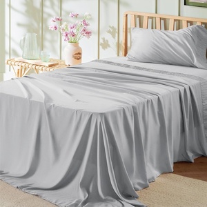 Bedsure Twin XL Sheets Dorm Bedding – 3 Pieces Soft Extra Long Twin Sheets | Breathable, Cooling, Oeko Tex, Deep Pocket, Easy Care, Resistant, Sturdiness, Lightweight, College Dorm Bedding for Students(02 – Light Grey)