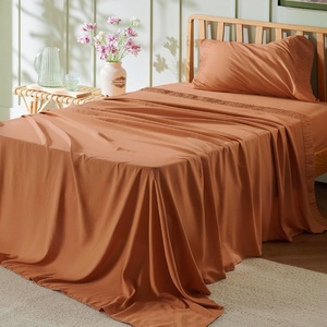 Bedsure Twin XL Sheets Dorm Bedding – 3 Pieces Soft Extra Long Twin Sheets | Breathable, Cooling, Oeko Tex, Deep Pocket, Easy Care, Resistant, Sturdiness, Lightweight, College Dorm Bedding for Students(23 – Terracotta)