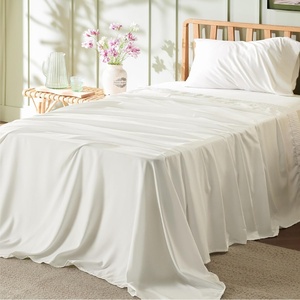Bedsure Twin XL Sheets Dorm Bedding – 3 Pieces Soft Extra Long Twin Sheets | Breathable, Cooling, Oeko Tex, Deep Pocket, Easy Care, Resistant, Sturdiness, Lightweight, College Dorm Bedding for Students(09 – Ivory)