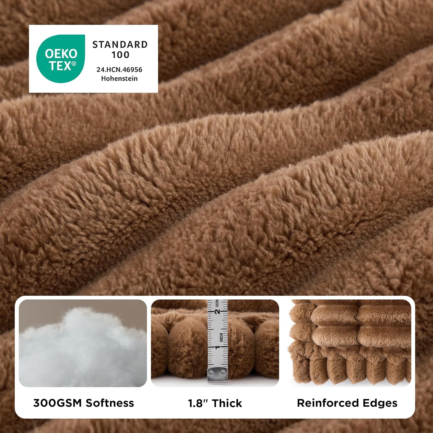 image:imageBedsure Comfyfleece Sofa Cover Couch Covers for Dogs 276 x 827 White NonSlip 300gsm Thick Quilted Padding UltraSoft Corduroy Flannel Machine Washable for 3Cushion3SeaterLShaped CouchCopper Brown