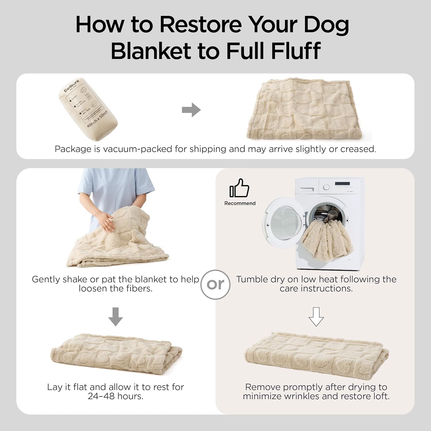 image:imageBedsure Dog Blanket for Small Dogs Puppy and Cats Soft Fleece 25x35 Blue 300GSM Fuzzy Jacquard Doggy Kitten Blanket Washable for Crate Cage Pet Bed Indoor Cats Puppy Essentials Cute Dog GiftBrown Wave