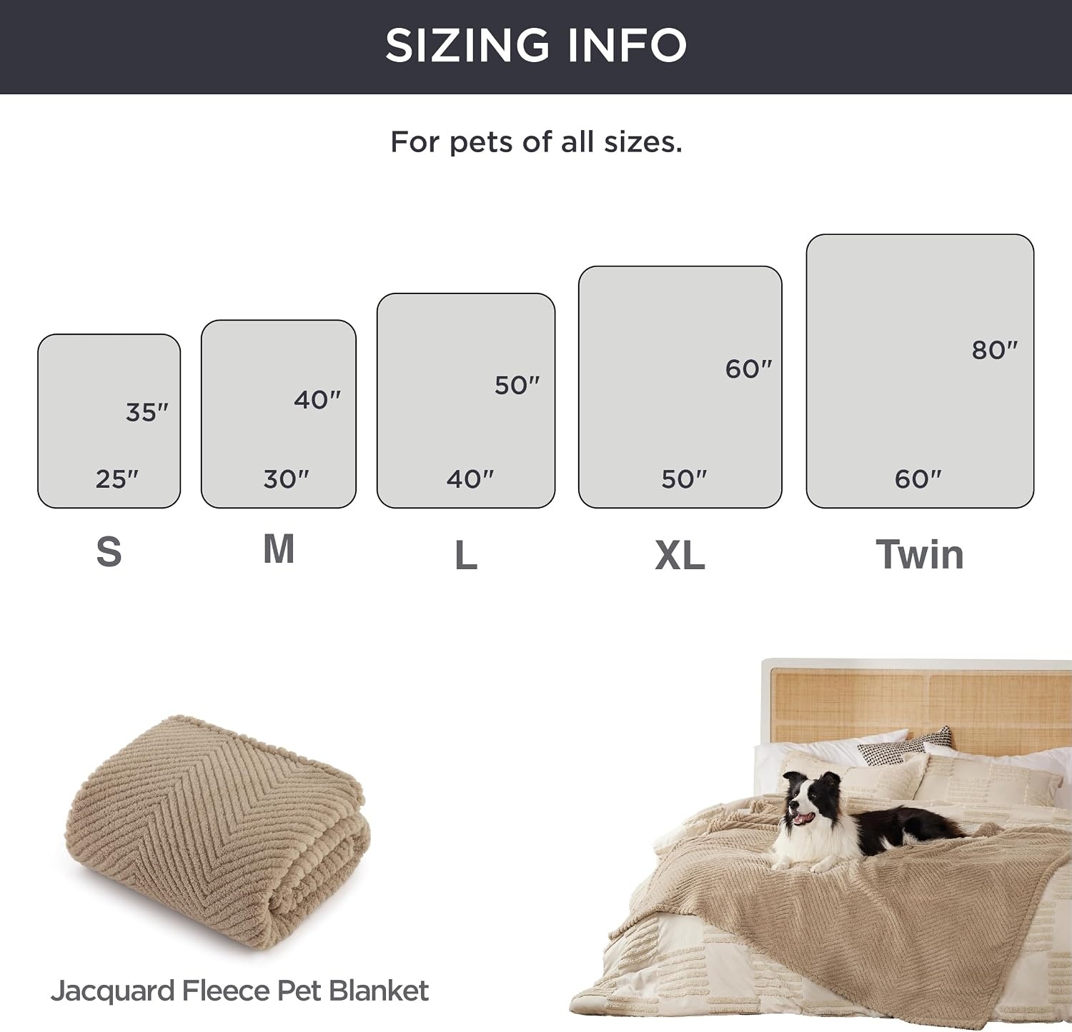 image:imageBedsure Dog Blanket for Small Dogs Puppy and Cats Soft Fleece 25x35 Blue 300GSM Fuzzy Jacquard Doggy Kitten Blanket Washable for Crate Cage Pet Bed Indoor Cats Puppy Essentials Cute Dog GiftBrown Wave