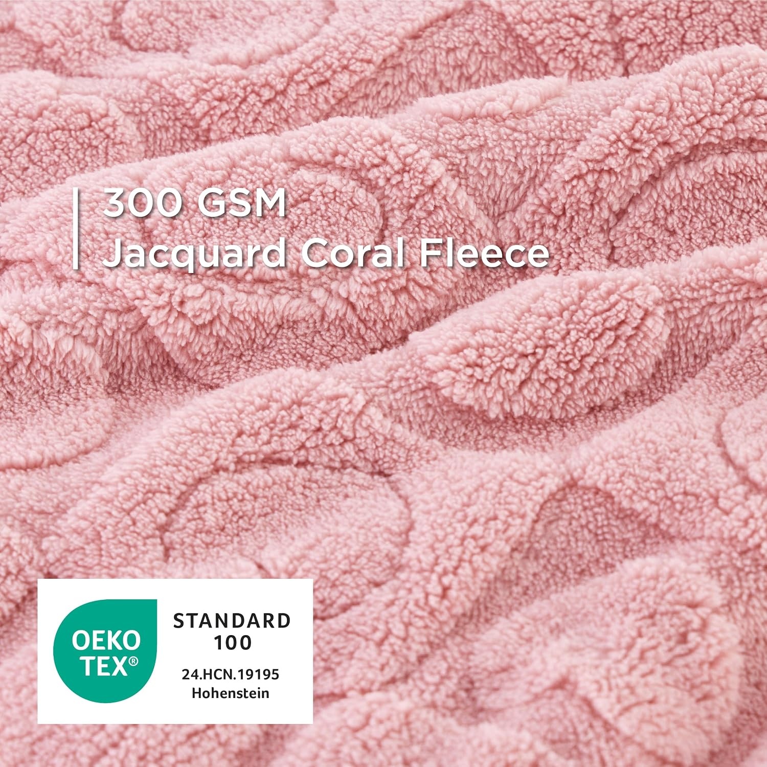 image:imageBedsure Dog Blanket for Small Dogs Puppy and Cats Soft Fleece 25x35 Blue 300GSM Fuzzy Jacquard Doggy Kitten Blanket Washable for Crate Cage Pet Bed Indoor Cats Puppy Essentials Cute Dog GiftPink Heart