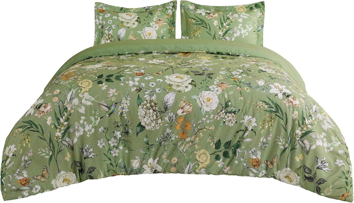 image:imageBedsure Duvet Cover King Size Reversible Navy Blue King Duvet Cover Set with Zipper Closure 3 Pieces Floral Patterned Bedding Set with 8 Corner Ties and 2 Pillow Shams29 Flourishing Reverie No Comforter