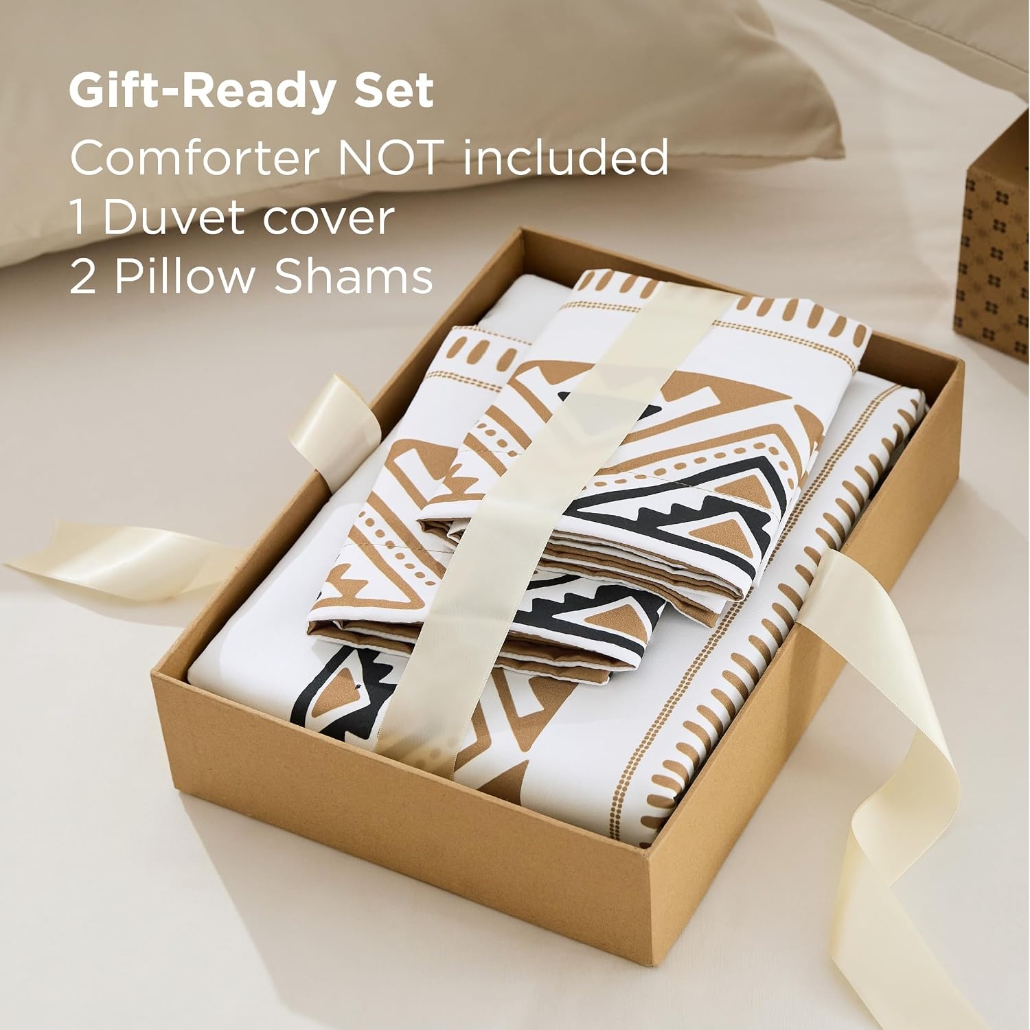 image:imageBedsure Duvet Cover King Size Reversible Navy Blue King Duvet Cover Set with Zipper Closure 3 Pieces Floral Patterned Bedding Set with 8 Corner Ties and 2 Pillow Shams26 Modern Boho No Comforter
