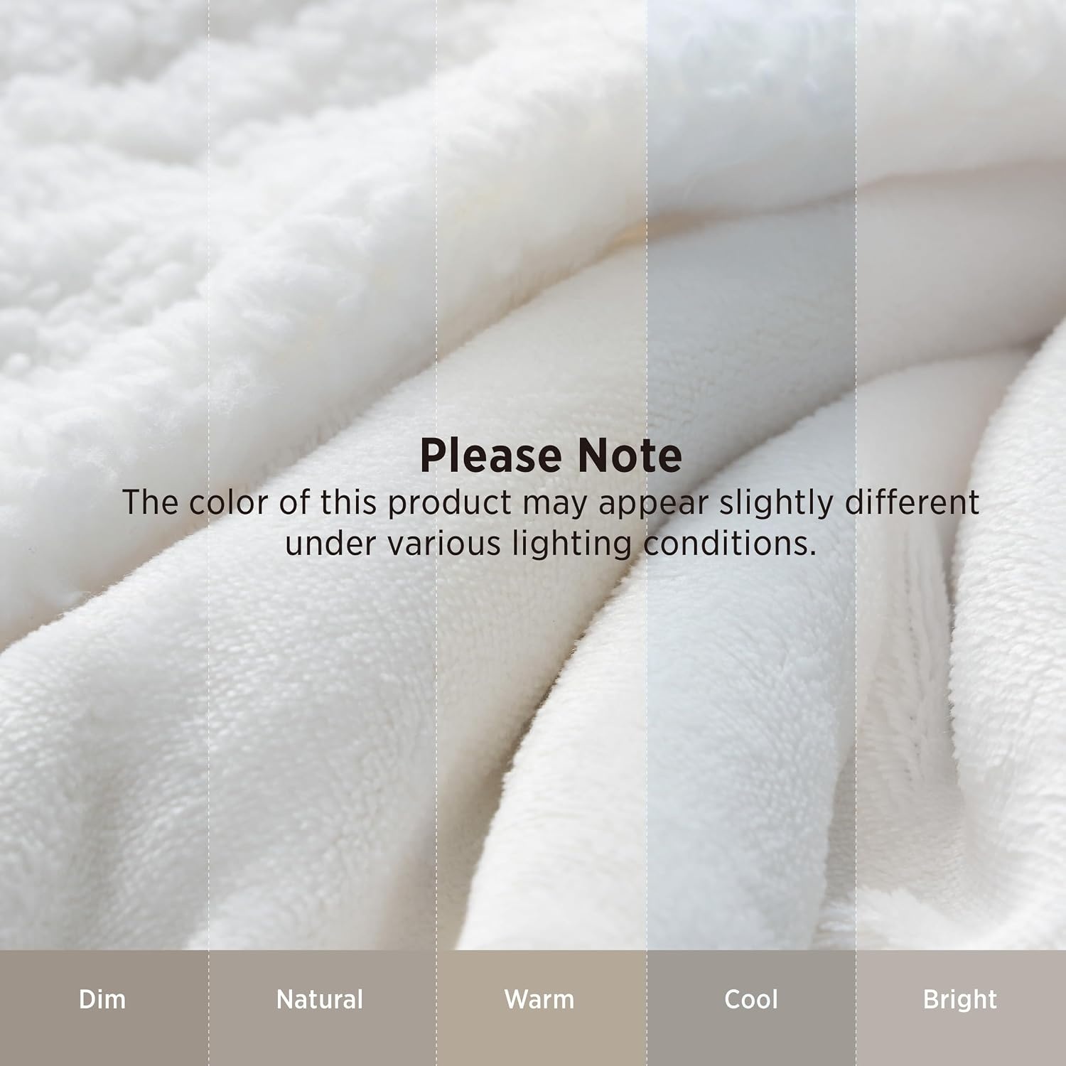 image:imageBedsure GentleSoft Sherpa Fleece Throw Blanket for Couch NonHeated Thick amp Warm Cozy Comfort Blanket for Winter Fall Soft Fuzzy Plush Throw Gifts for Women and Men Grey 50x60 Inches06 Bright White