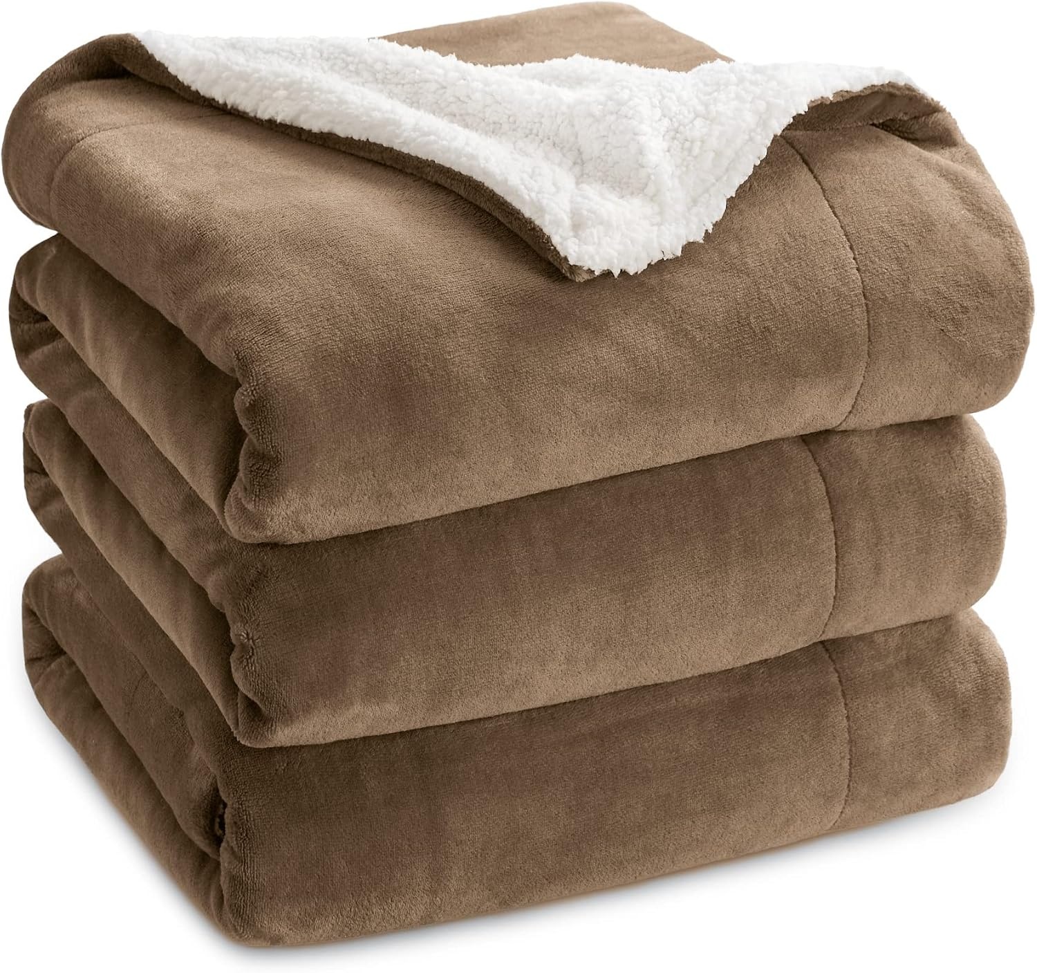 image:imageBedsure GentleSoft Sherpa Fleece Throw Blanket for Couch NonHeated Thick amp Warm Cozy Comfort Blanket for Winter Fall Soft Fuzzy Plush Throw Gifts for Women and Men Grey 50x60 Inches05 Camel