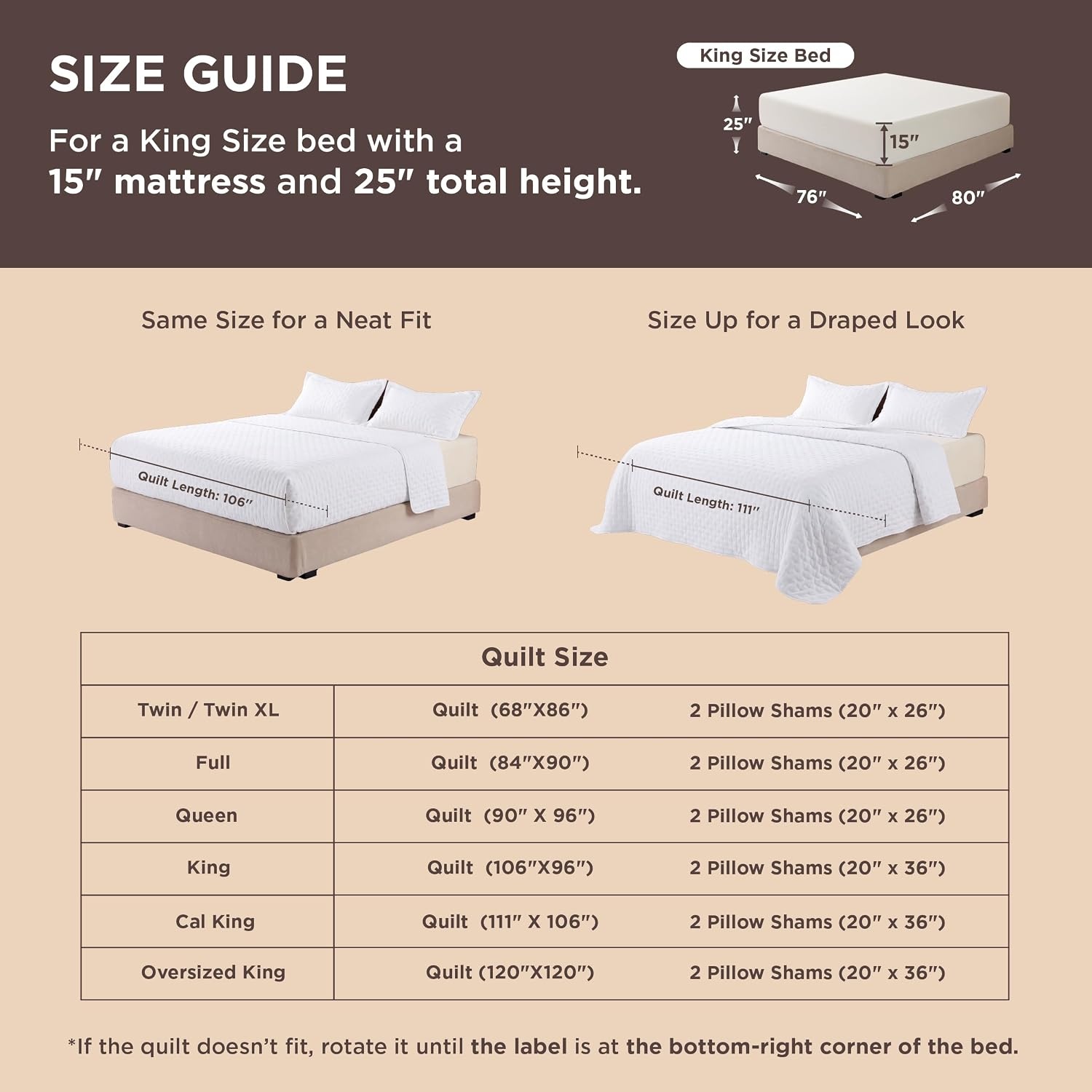 image:imageBedsure Quilts Queen Size Bedspread Thin Comforter Charcoal Coverlet AllSeason Bedding Soft Modern Clover Pattern StitchFree QuiltTech PetFriendly Machine Washable 90x96in 3 Pcs15 Beige Floral