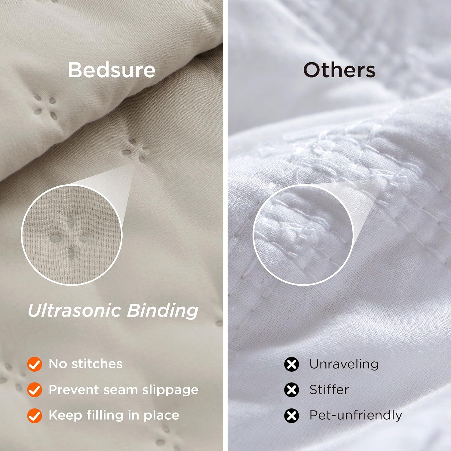 image:imageBedsure Quilts Queen Size Bedspread Thin Comforter Charcoal Coverlet AllSeason Bedding Soft Modern Clover Pattern StitchFree QuiltTech PetFriendly Machine Washable 90x96in 3 Pcs13 Oatmeal Clover