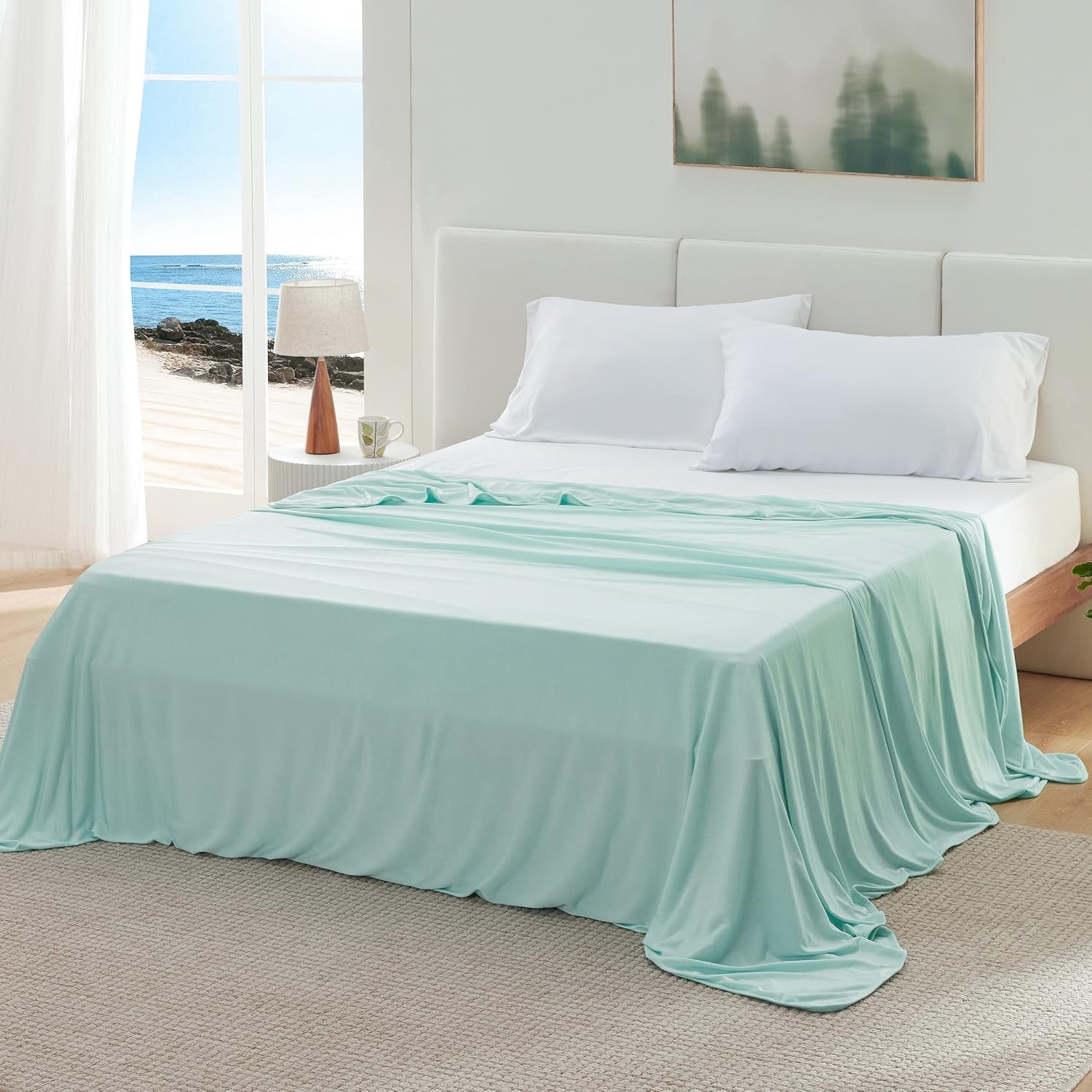 image:imageBedsure Silky Soft Cooling Blanket for Hot Sleepers Throw XL Dark Grey Summer Picnic Travel Outdoor Camping Couch Bed Sofa Chair Rayon Derived from Bamboo Cold Cool Ice Lightweight06 Icy Morn