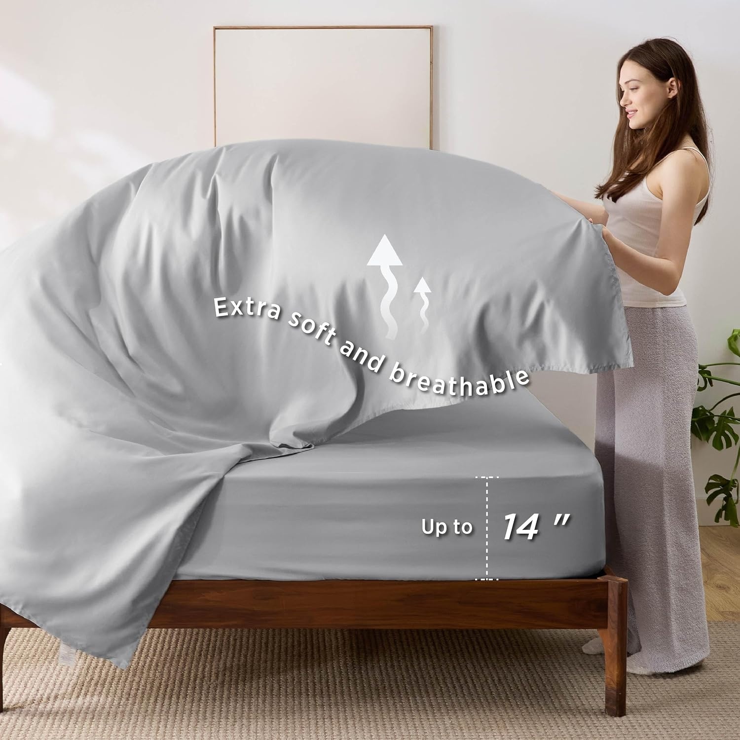 image:imageBedsure Twin XL Comforter 5 Pieces Reversible Blush Pink Bed in a Bag Twin XL Bedding Comforter Set College Dorm Essentials with 1 Flat Sheet 1 Fitted Sheet 1 Pillowcase and 1 Pillow Sham20 Blush PinkLight Grey