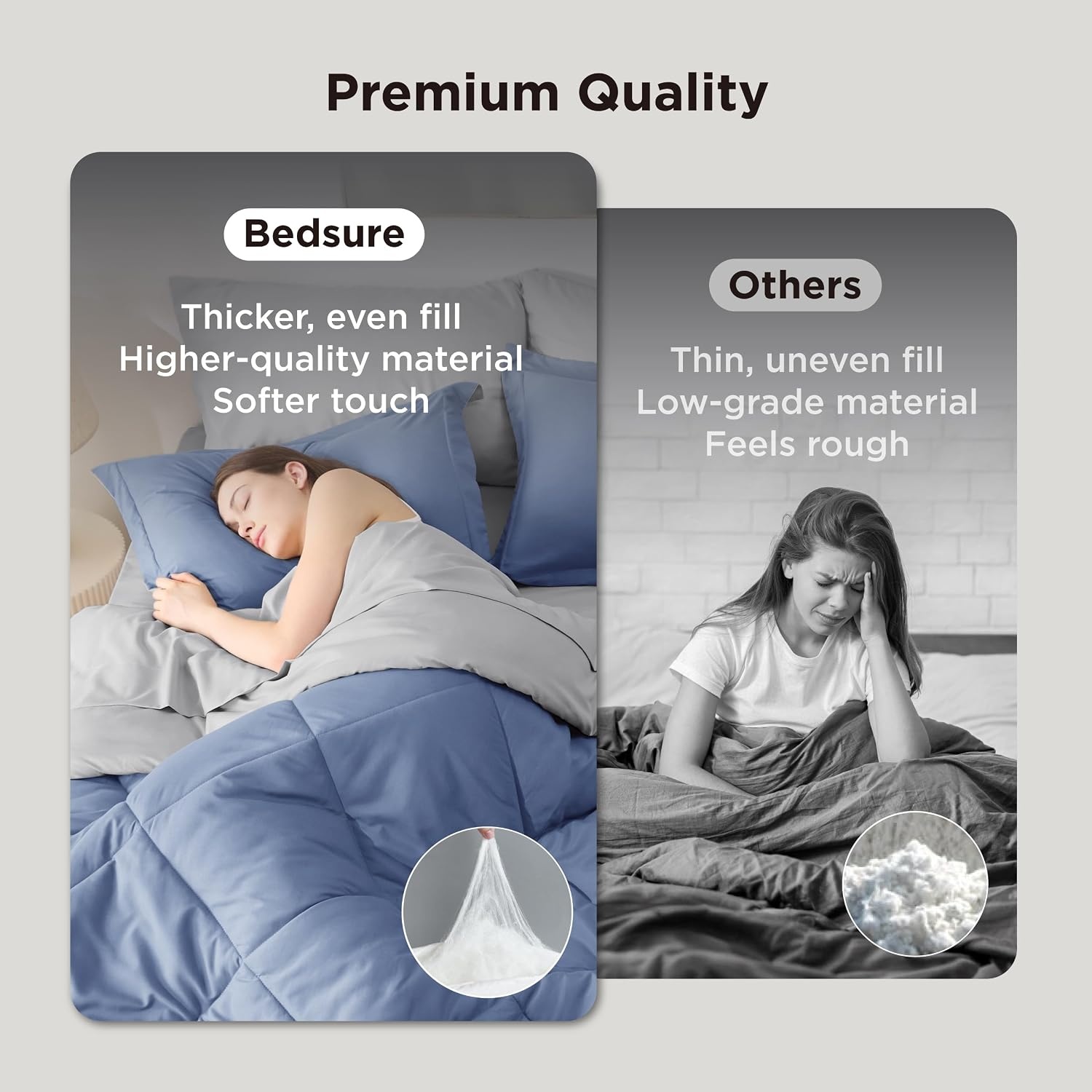 image:imageBedsure Twin XL Comforter 5 Pieces Reversible Blush Pink Bed in a Bag Twin XL Bedding Comforter Set College Dorm Essentials with 1 Flat Sheet 1 Fitted Sheet 1 Pillowcase and 1 Pillow Sham18 Infinity BlueLight Grey