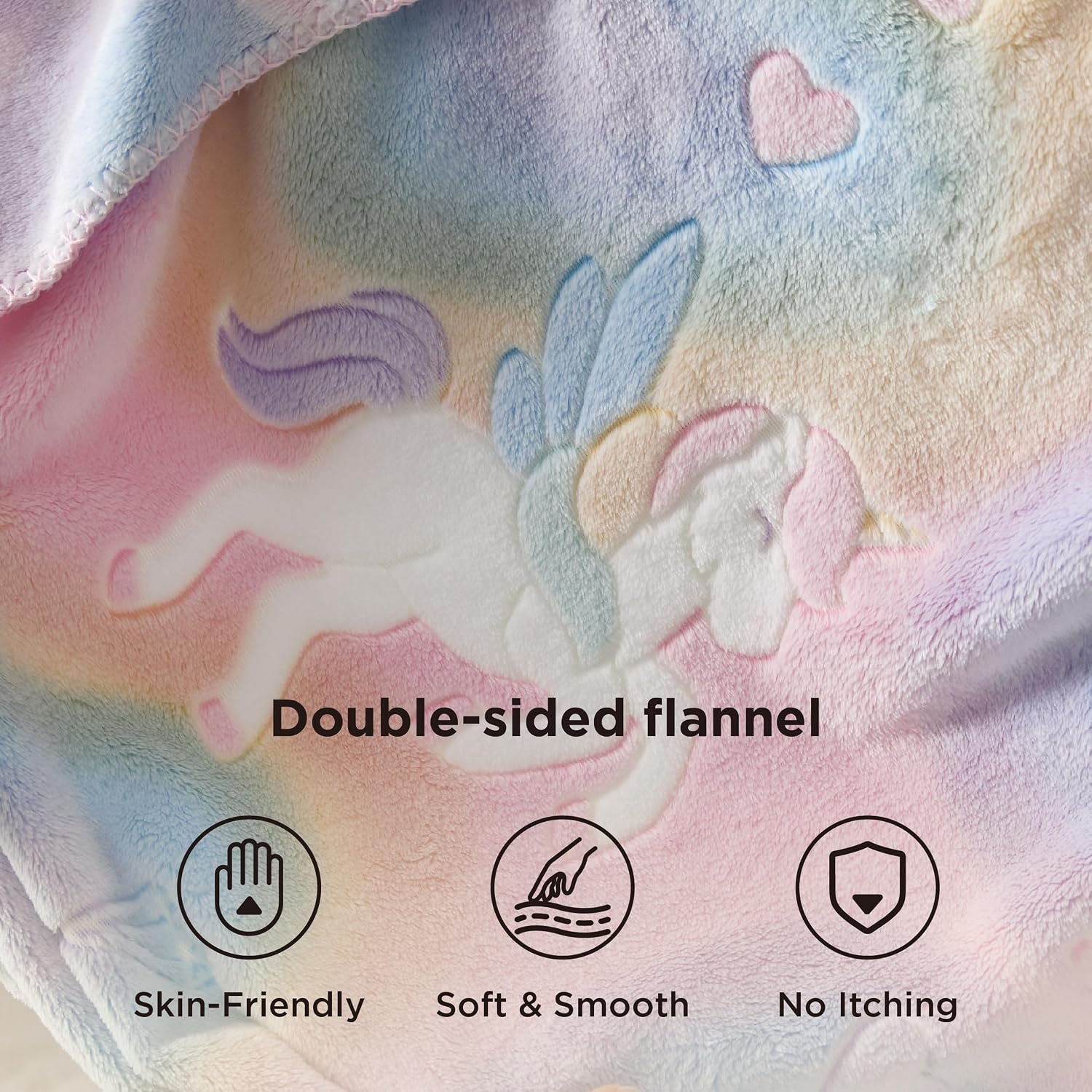 image:imageBedsure Unicorn Glow in The Dark Blanket Pink Blanket for Girls Kids Age 312 as Unicorn Birthday Gift GentleSoft Cozy Cute Throw for Couch Sofa Bed Home Decor 50x6001 Unicorn
