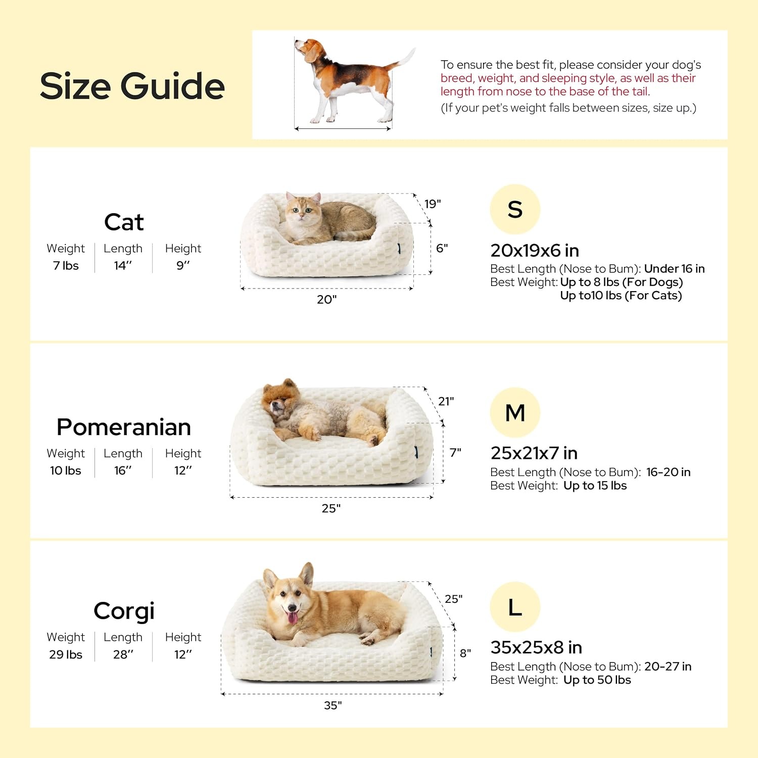 image:imageBedsure Washable Dog Beds Large Sized Dog with Bubble Fleece35in Cream Cute Pet BedFluffy Cuddler Pet CouchNeckFriendly BolsterNonSlip BottomMachine Washable Removable Cover Up to 50 lbsCamel Brown