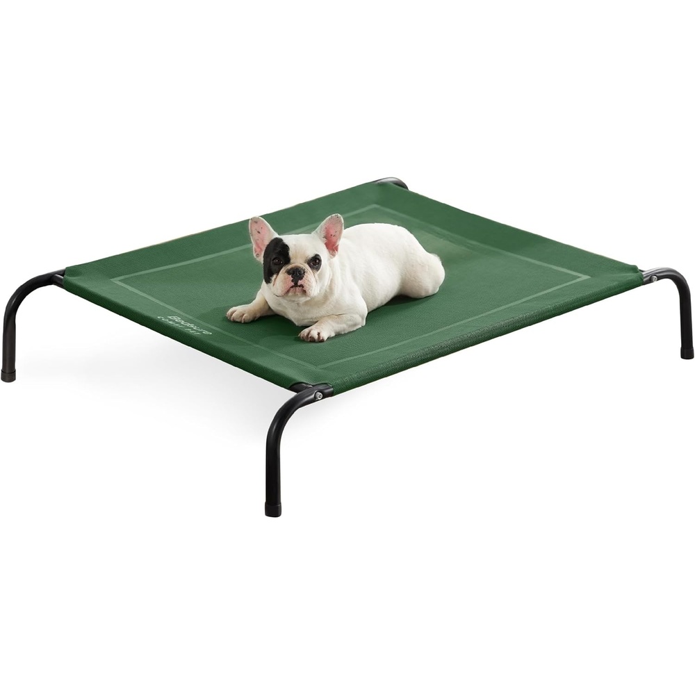 image:imageBedsure Outdoor Elevated Cooling Dog Bed Medium Size Dog 43in Terracotta Portable Raised Camping Pet Cot HammockBreathable Teslin MeshWeather ResistantFor Medium Pet Up to 65 lbsEasy to AssembleGreen