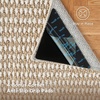 Bedsure 8×10 Faux Wool Area Rug for Living Room, Machine Washable, Ivory | Natural Wool-Like Texture, Non-Slip Backing, 4 Grip Pads Included, Vacuum Friendly, Easy Care Carpet for Busy Living Spaces(07 – Beige)