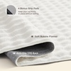 Bedsure 8×10 Printed Jute-Look Living Room Rug, Machine Washable, Non-Slip | Soft Faux Cashmere Feel, Realistic Jute-Look Print, Non-Shedding, Low-Pile, 4 Grip Pads Included, Pet & Kids Friendly(01 – White)