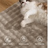 Bedsure 8×10 Printed Jute-Look Living Room Rug, Machine Washable, Non-Slip | Soft Faux Cashmere Feel, Realistic Jute-Look Print, Non-Shedding, Low-Pile, 4 Grip Pads Included, Pet & Kids Friendly(02 – Brown)