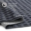 Bedsure 8×10 Printed Jute-Look Living Room Rug, Machine Washable, Non-Slip | Soft Faux Cashmere Feel, Realistic Jute-Look Print, Non-Shedding, Low-Pile, 4 Grip Pads Included, Pet & Kids Friendly(04 – Grey)