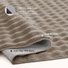 Bedsure 8×10 Printed Jute-Look Living Room Rug, Machine Washable, Non-Slip | Soft Faux Cashmere Feel, Realistic Jute-Look Print, Non-Shedding, Low-Pile, 4 Grip Pads Included, Pet & Kids Friendly(02 – Brown)