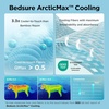 Bedsure ArcticMax™ Q-MAX>0.5 Premium Cooling Blanket for XL Dog，50×60” | Breathable Summer Washable Throw, Dog Blanket Cooling Mat Pad, Soft Durable Cold Self Cooling Pet Mat for Hot Weather，Blue(Powder Blue)