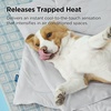Bedsure ArcticMax™ Q-MAX>0.5 Premium Cooling Blanket for XL Dog，50×60” | Breathable Summer Washable Throw, Dog Blanket Cooling Mat Pad, Soft Durable Cold Self Cooling Pet Mat for Hot Weather，Blue(Pearl Grey)