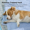 Bedsure ArcticMax™ Q-MAX>0.5 Premium Cooling Blanket for XL Dog，50×60” | Breathable Summer Washable Throw, Dog Blanket Cooling Mat Pad, Soft Durable Cold Self Cooling Pet Mat for Hot Weather，Blue(Powder Blue)