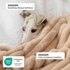 Bedsure ComfyFleece™ Waterproof Blanket for Bed, Twin（60″x80″） Cream | Soft Plush Couch Bed Cover Corduroy Fleece for Furniture Protector, Cozy Calming Reversible Dog Blankets for Large Dogs Pet(Sandy Beige)