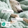 Bedsure ComfyFleece™ Waterproof Blanket for Bed, Twin（60″x80″） Cream | Soft Plush Couch Bed Cover Corduroy Fleece for Furniture Protector, Cozy Calming Reversible Dog Blankets for Large Dogs Pet(Garden Green)