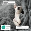 Bedsure ComfyFleece™ Waterproof Blanket for Bed, Twin（60″x80″） Cream | Soft Plush Couch Bed Cover Corduroy Fleece for Furniture Protector, Cozy Calming Reversible Dog Blankets for Large Dogs Pet(Warm Grey)