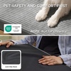 Bedsure ComfyFleece XL Dog Bed for Crate with Washable Cover, 41×27 | Orthopedic Egg Crate Foam Pet Mat,Removable Cover, Nonslip Bottom,Not Waterproof,Not Chewproof,For Extra Large Breeds ≤60lbs(Charcoal Grey)