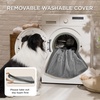 Bedsure ComfyFleece XL Dog Bed for Crate with Washable Cover, 41×27 | Orthopedic Egg Crate Foam Pet Mat,Removable Cover, Nonslip Bottom,Not Waterproof,Not Chewproof,For Extra Large Breeds ≤60lbs(Charcoal Grey)