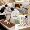 Bedsure Comfyfleece™ Sofa Cover, Couch Covers for Dogs, 27.6 x 82.7 White | Non-Slip, 300gsm Thick Quilted Padding, Ultra-Soft Corduroy Flannel, Machine Washable, for 3-Cushion/3-Seater/L-Shaped Couch(Copper Brown)