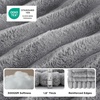 Bedsure Comfyfleece™ Sofa Cover, Couch Covers for Dogs, 27.6 x 82.7 White | Non-Slip, 300gsm Thick Quilted Padding, Ultra-Soft Corduroy Flannel, Machine Washable, for 3-Cushion/3-Seater/L-Shaped Couch(Pastel Grey)