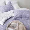 Bedsure Duvet Cover King Size – Reversible Navy Blue King Duvet Cover Set with Zipper Closure, 3 Pieces Floral Patterned Bedding Set with 8 Corner Ties and 2 Pillow Shams(00 – Misty Lilac (No Comforter))