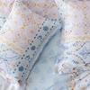 Bedsure Duvet Cover King Size – Reversible Navy Blue King Duvet Cover Set with Zipper Closure, 3 Pieces Floral Patterned Bedding Set with 8 Corner Ties and 2 Pillow Shams(18 – Winter Sky (No Comforter))