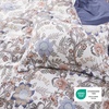 Bedsure Duvet Cover King Size – Reversible Navy Blue King Duvet Cover Set with Zipper Closure, 3 Pieces Floral Patterned Bedding Set with 8 Corner Ties and 2 Pillow Shams(17 – Blue Blossm (No Comforter))