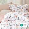 Bedsure Duvet Cover King Size – Reversible Navy Blue King Duvet Cover Set with Zipper Closure, 3 Pieces Floral Patterned Bedding Set with 8 Corner Ties and 2 Pillow Shams(14 – Pale Blush Floral (No Comforter))