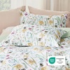 Bedsure Duvet Cover King Size – Reversible Navy Blue King Duvet Cover Set with Zipper Closure, 3 Pieces Floral Patterned Bedding Set with 8 Corner Ties and 2 Pillow Shams(15 – Green Floral (No Comforter))