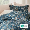 Bedsure Duvet Cover King Size – Reversible Navy Blue King Duvet Cover Set with Zipper Closure, 3 Pieces Floral Patterned Bedding Set with 8 Corner Ties and 2 Pillow Shams(16 – Navy Blue Floral (No Comforter))