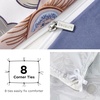 Bedsure Duvet Cover King Size – Reversible Navy Blue King Duvet Cover Set with Zipper Closure, 3 Pieces Floral Patterned Bedding Set with 8 Corner Ties and 2 Pillow Shams(17 – Blue Blossm (No Comforter))