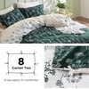 Bedsure Duvet Cover King Size – Reversible Navy Blue King Duvet Cover Set with Zipper Closure, 3 Pieces Floral Patterned Bedding Set with 8 Corner Ties and 2 Pillow Shams(32 – Emerald Green (No Comforter))