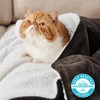Bedsure GentleSoft Sherpa Fleece Throw Blanket for Couch, Non-Heated, Thick & Warm Cozy Comfort Blanket for Winter Fall, Soft Fuzzy Plush Throw Gifts for Women and Men, Grey, 50×60 Inches(05 – Brown)
