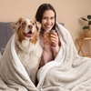 Bedsure GentleSoft Sherpa Fleece Throw Blanket for Couch, Non-Heated, Thick & Warm Cozy Comfort Blanket for Winter Fall, Soft Fuzzy Plush Throw Gifts for Women and Men, Grey, 50×60 Inches(05 – Beige)