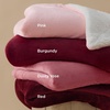 Bedsure GentleSoft Sherpa Fleece Throw Blanket for Couch, Non-Heated, Thick & Warm Cozy Comfort Blanket for Winter Fall, Soft Fuzzy Plush Throw Gifts for Women and Men, Grey, 50×60 Inches(07 – Burgundy)
