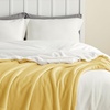 Bedsure GentleSoft Sherpa Fleece Throw Blanket for Couch, Non-Heated, Thick & Warm Cozy Comfort Blanket for Winter Fall, Soft Fuzzy Plush Throw Gifts for Women and Men, Grey, 50×60 Inches(03 – Yellow)