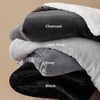 Bedsure GentleSoft Sherpa Fleece Throw Blanket for Couch, Non-Heated, Thick & Warm Cozy Comfort Blanket for Winter Fall, Soft Fuzzy Plush Throw Gifts for Women and Men, Grey, 50×60 Inches(02 – Charcoal)